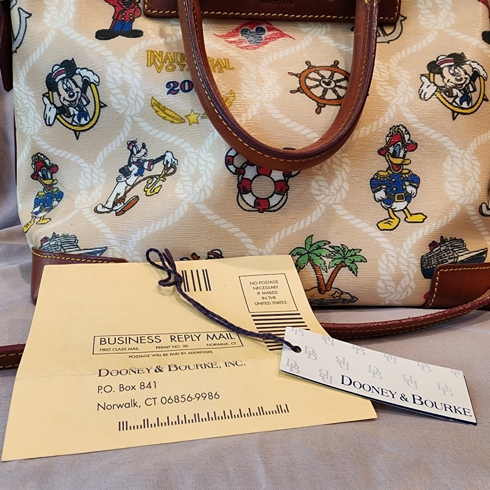 2011 Dooney & Bourke satchel, Inaugural Voyages design for the Disney Dream - Picture 5 of 9